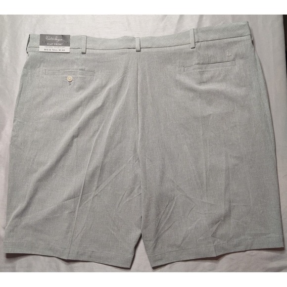 WALTER HAGEN Men Big & Tall 48 Gray 11 Majors Textured Grid 11" Golf Shorts NEW - Picture 4 of 15